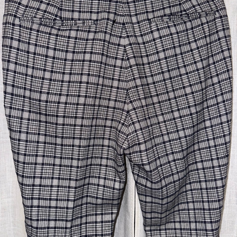 Zara Men's Checkered Black and White Pants